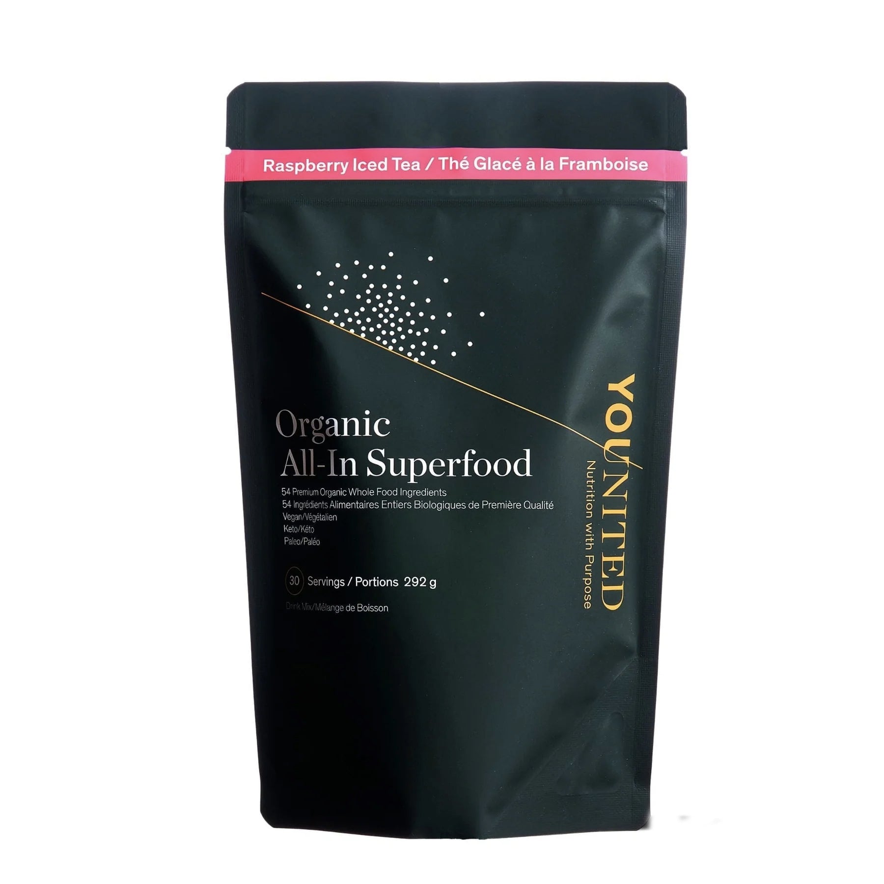 Superaliments verts complets - Thé glacé à la framboise - Younited Wellness - 292g